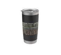 Retro North Fort Myers, Floride Gobelet isotherme en acier inoxydable double paroi