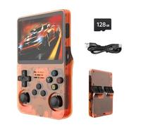 Retro Nostalgic Game Retro R36S Retro-Handheld-Konsole, 3,5 Zoll IPS Bildschirm, 128 GB Speicher, über 40.000 Spiele, Auf Open-Source-ARKOS Linux, 3500 mAh Akku