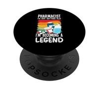 Retro Not Getting Old Legend Pharmacien Pharmacie Tech PopSockets PopGrip Adhésif
