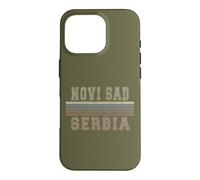 Retro Novi Sad Serbie Coque pour iPhone 16 Pro