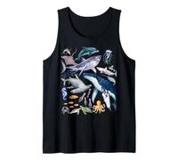 Retro Ocean Wildlife - Shark, Fish & Octopus Vibes Débardeur