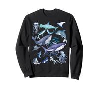 Retro Ocean Wildlife - Shark, Fish & Octopus Vibes Sweatshirt