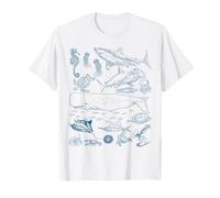 Retro Ocean Wildlife - Shark, Fish & Octopus Vibes T-Shirt