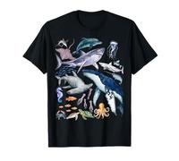 Retro Ocean Wildlife - Shark, Fish & Octopus Vibes T-Shirt