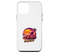 Rétro Octopus Sunset Ocean Relaxation Illustration Coque pour iPhone 12 Mini
