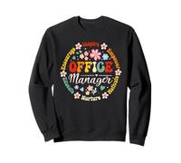 Retro Office Manager Appreciation - Cute School Admin Staff Sweatshirt