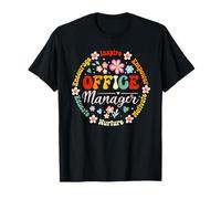 Retro Office Manager Appreciation - Cute School Admin Staff T-Shirt