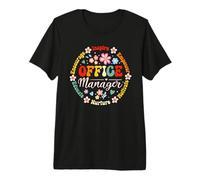 Retro Office Manager Appreciation - Cute School Admin Staff T-Shirt Haut de Gamme