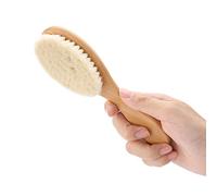 Retro Oil Barber Fade Brush Men Beard Brush Neck Duster Brosse de Nettoyage Brosse à Barbe Douce avec Manche en Bois Outil de Nettoyage des Cheveux de Barbe Brosse à Cheveux