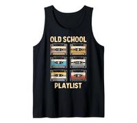 Rétro Old School Playlist Mixtape Throwback Design Débardeur