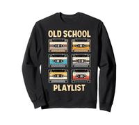 Rétro Old School Playlist Mixtape Throwback Design Sweatshirt