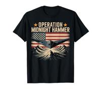 Retro Operation Midnight Hammer B-2 Jet avec drapeau américain T-Shirt