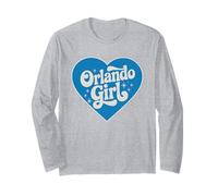 Rétro Orlando Girl Throwback City Orlando Girls Manche Longue