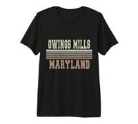 Rétro Owings Mills Maryland T-Shirt Haut de Gamme