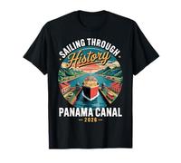 Retro Panama Canal Panama Waterway Sailing Cruising 2026 T-Shirt