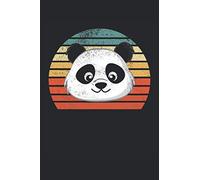 Retro Panda: Cuaderno Rayado, Cuaderno, Diario, Todo, Cuaderno De Ejercicios, Libro De Cuentos (15. 24 X 22. 86 Cm; Aprox. A5) Con 120 Páginas. Regalo Para Todos Los Amantes De Los Pandas, Los Osos Pa