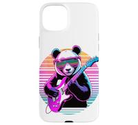 Rétro Panda Guitariste Pandas Guitare Coque pour iPhone 15 Plus
