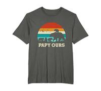 Rétro Papy Quatre Petits-enfants Fête Des Pères Papy Ours T-Shirt