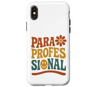 Rétro Para éducateur paraprofessionnel Premier Jour rentrée Scolaire Coque pour iPhone X/XS