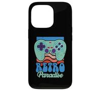Retro Paradise Arcade Gaming Jeu vidéo Nerd Streamer Coque pour iPhone 13 Pro