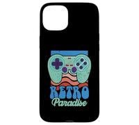 Retro Paradise Arcade Gaming Jeu vidéo Nerd Streamer Coque pour iPhone 15 Plus