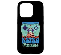 Retro Paradise Arcade Gaming Jeu vidéo Nerd Streamer Coque pour iPhone 15 Pro