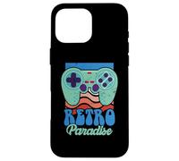 Retro Paradise Arcade Gaming Jeu vidéo Nerd Streamer Coque pour iPhone 16 Pro Max