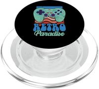Retro Paradise Arcade Gaming Jeu vidéo Nerd Streamer PopSockets PopGrip pour MagSafe