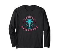 Retro Paradise Summer Beach Vacances Manche Longue