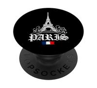 Retro Paris Old Outfit, Abstract Paris Illustration Fashion PopSockets PopGrip Adhésif