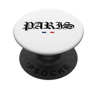 Retro Paris Old Outfit, Abstract Paris Illustration Fashion PopSockets PopGrip Adhésif