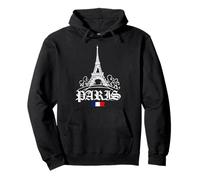 Retro Paris Old Outfit, Abstract Paris Illustration Fashion Sweat à Capuche