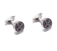 Retro Pattern Cufflinks for Men, Fashion French Shirt Buttons with Vintage Design for Jewelry Gifts & Embellishment(3 UK)