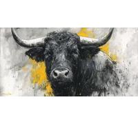 Rétro Peinture par Numero Adulte Chevalier Peinture Numero Adulte Enfant,DIY Paint by Numbers avec 90x150cm Toile + Acryliques + Pinceaux + Images de Référence,Decoration Chambre,Cadeau Femme,-fu500u