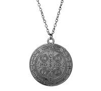 Rétro Personnalité Constantine Croix Religieux Exorcisme Carte Sainte Pendentif Chandail Chaîne Hommes Femmes Mode Bijoux Cadeau