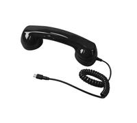 Retro Phone Handset Wired Audio Handle Speaker Receiver | with Microphone Phone Receiver for Cell Phone for House School Halloween Party Office Work Video Conferences Calls Christmas
