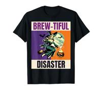 Rétro Pin Up Witch Brew-Tiful Catastrophe T-Shirt Graphique avec Valeur