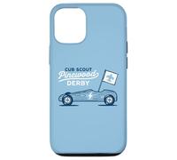 Retro Pinewood Derby Cub Scouts Racer Race Car Logo Coque pour iPhone 12/12 Pro