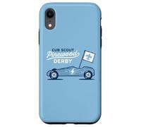 Retro Pinewood Derby Cub Scouts Racer Race Car Logo Coque pour iPhone XR