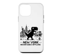 Retro Pixel T-Rex in NYC Dinosaur Yellow Taxi Graphic Coque pour iPhone 12 Mini