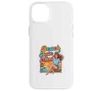 Rétro Plage Coucher de Soleil Littoral Lifestyle Illustration Coque pour iPhone 14 Plus