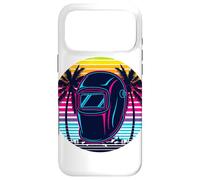 Rétro Plage Palmier Masque De Soudage Soudeur Mig Soudure Coque pour iPhone 17 Pro Max
