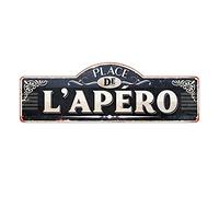 Rétro Plaque métallique APERO
