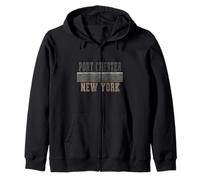 Rétro Port Chester New York Sweat à Capuche
