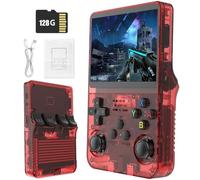 Retro Portable Game Console R36S-avec Système Linux Open Source, 21 000 Jeux Classiques, Écran IPS De 3,5 Po, 64 Go/128 Go, Mini Console De Jeu Portable-Red||128GB