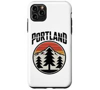 Retro Portland Sunset Mountain Design Vintage Oregon Forest Coque pour iPhone 11 Pro Max