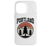 Retro Portland Sunset Mountain Design Vintage Oregon Forest Coque pour iPhone 14 Pro Max