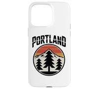 Retro Portland Sunset Mountain Design Vintage Oregon Forest Coque pour iPhone 15 Pro Max