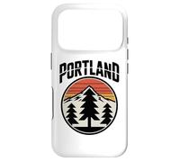 Retro Portland Sunset Mountain Design Vintage Oregon Forest Coque pour iPhone 17 Pro