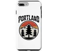 Retro Portland Sunset Mountain Design Vintage Oregon Forest Coque pour iPhone 7 Plus/8 Plus